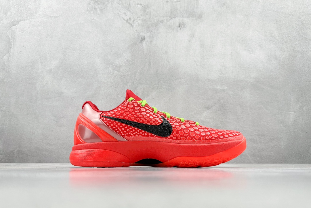 灭世纯原版本 Nike KOBE 6 科比6代 黑红 男子实战篮球鞋 FV4921-600