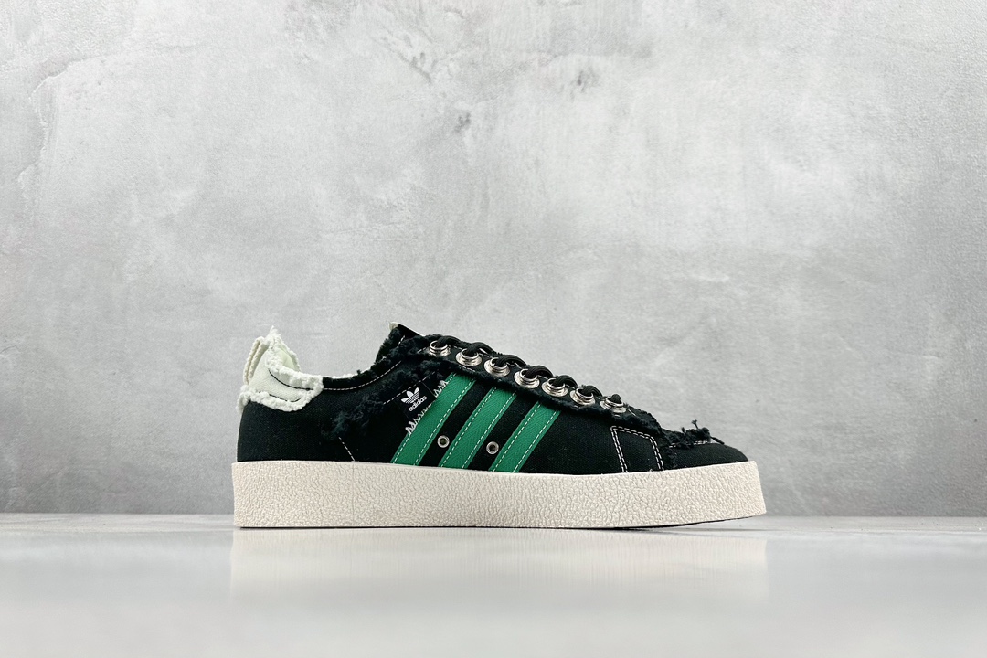 YH Adidas adidas Campus 80S x SONG FOR THE MUTE latest joint retro destruction craft canvas shoes ID4791