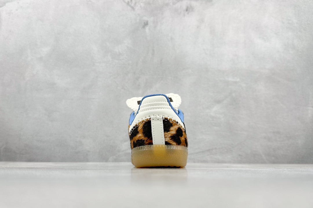 YH Adidas Originals Samba OG ”Cow” Samba series sneakers ”Horse hair leopard print” IE0578