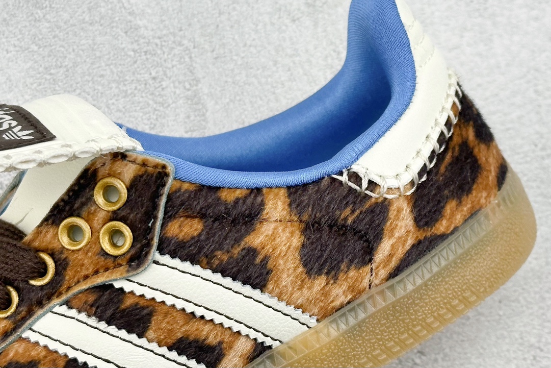 YH Adidas Originals Samba OG ”Cow” Samba series sneakers ”Horse hair leopard print” IE0578