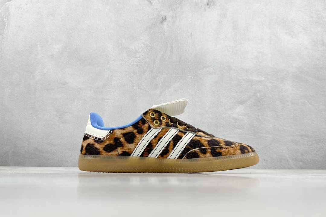 YH Adidas Originals Samba OG ”Cow” Samba series sneakers ”Horse hair leopard print” IE0578