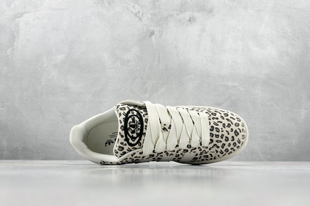 RAP adidas Originals Campus 00S leopard print beige retro casual non-slip wear-resistant low-top sneakers ID7041