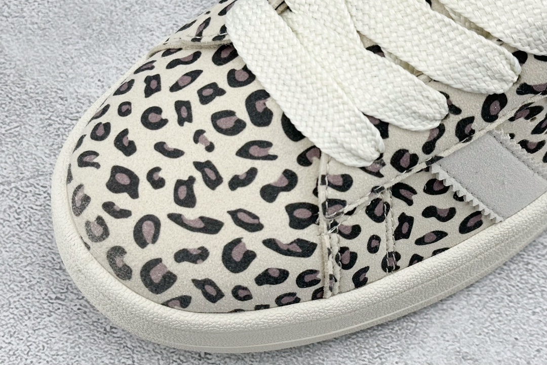 RAP adidas Originals Campus 00S leopard print beige retro casual non-slip wear-resistant low-top sneakers ID7041