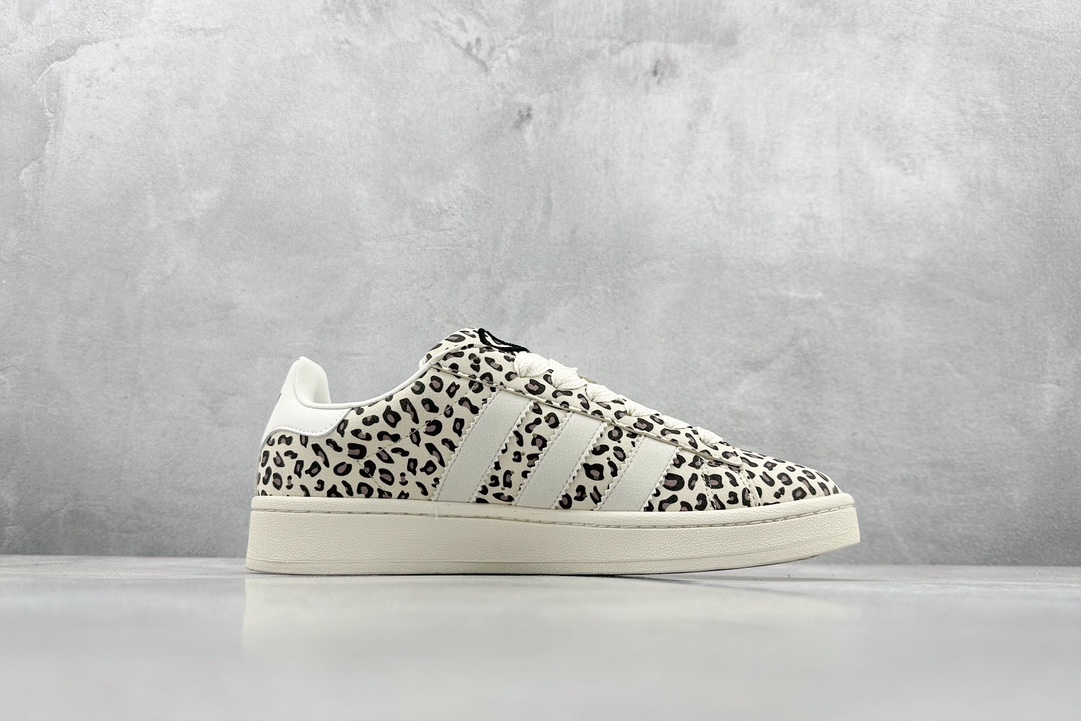 RAP adidas Originals Campus 00S leopard print beige retro casual non-slip wear-resistant low-top sneakers ID7041