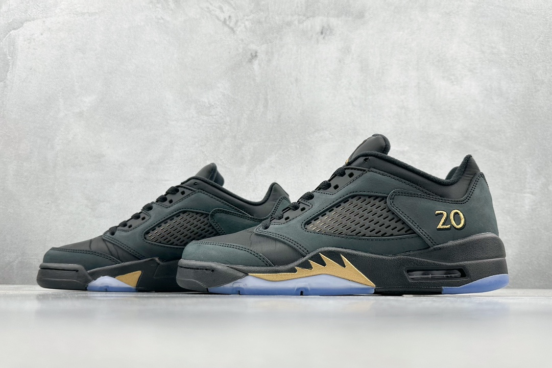 260 Kw Air Jordan AJ5 Retro 黑金 DJ1094-001