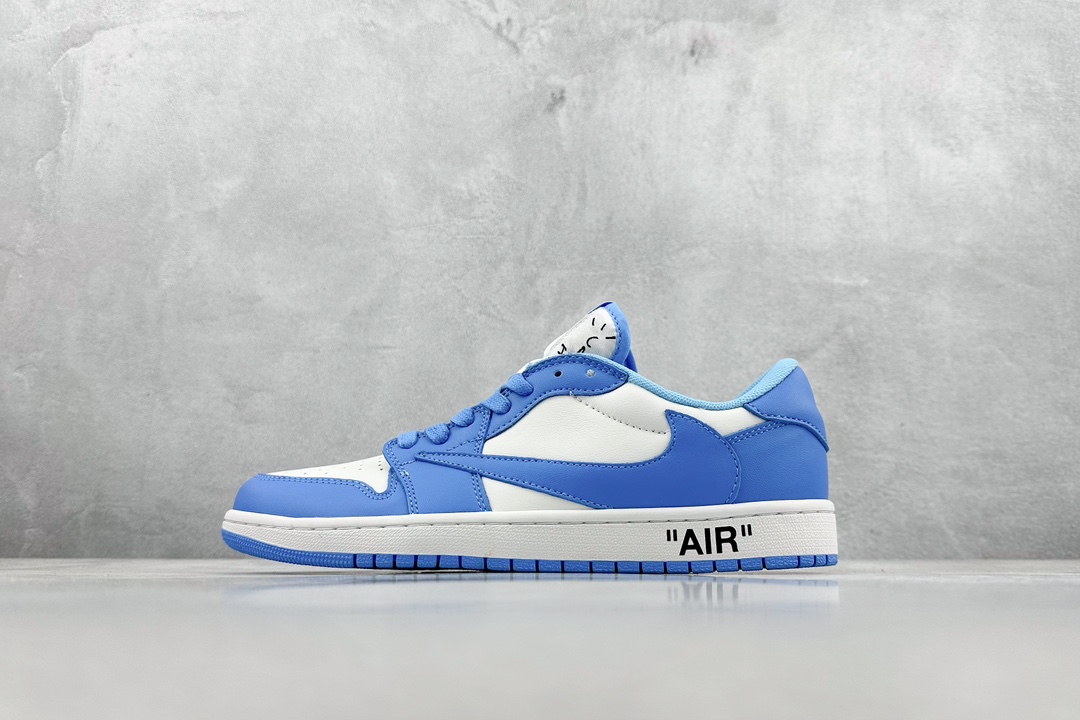 YH Travis Scott x Fragment x Air Jordan 1 Low TS联名倒勾低帮板鞋 DM7866-180