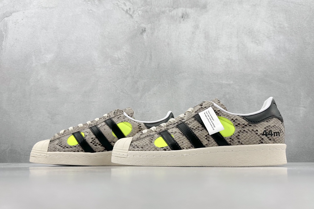 Adidas Originals Face Superstar 82 Snakeskin Shell Toe Casual Sneakers IG4124