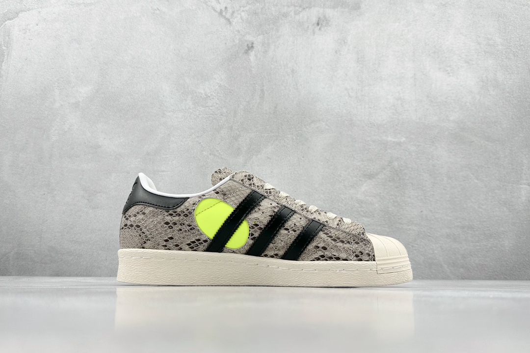 Adidas Originals Face Superstar 82 Snakeskin Shell Toe Casual Sneakers IG4124