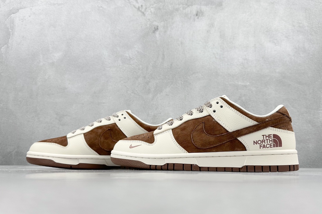 Nike SB Dunk Low 北面联名-米棕翻毛 周年高端定制 低帮休闲板鞋 XD6188-022