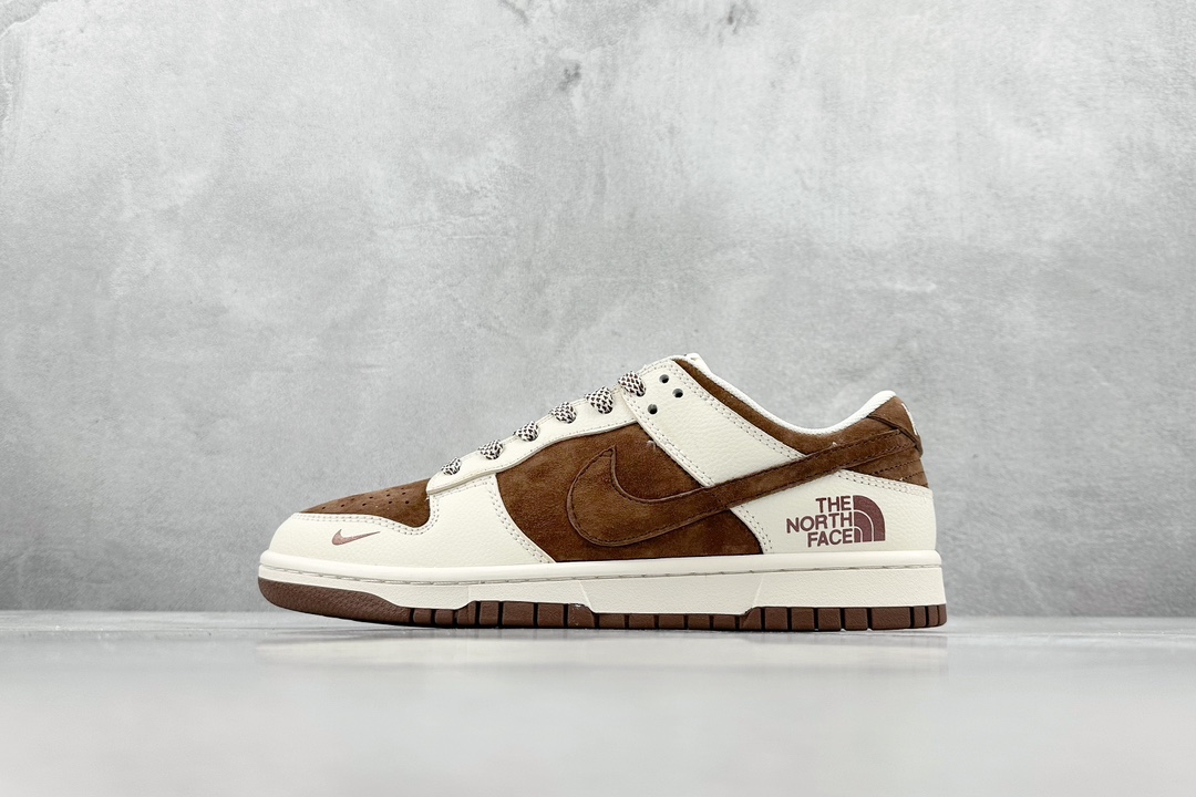 Nike SB Dunk Low 北面联名-米棕翻毛 周年高端定制 低帮休闲板鞋 XD6188-022