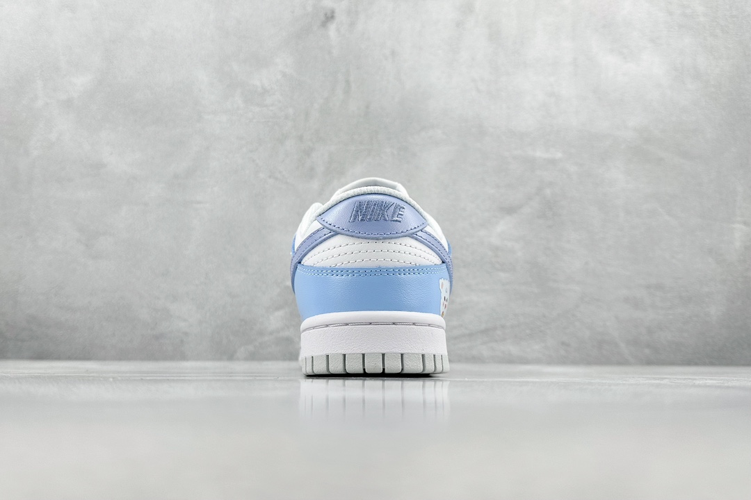 Nike Dunk Low Happy Lamb White Blue Cute Girl Deconstruction Double Shoelaces SB Strap Low Top Low Top Casual Shoes DH9765-102