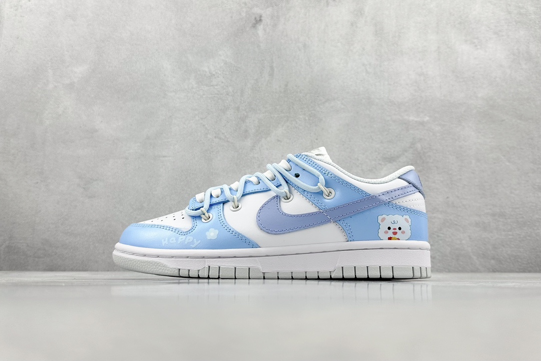 280 Nike  Dunk Low 快乐小羊 白蓝色 可爱少女解构双鞋带 SB绑带低帮低帮休闲板鞋 DH9765-102