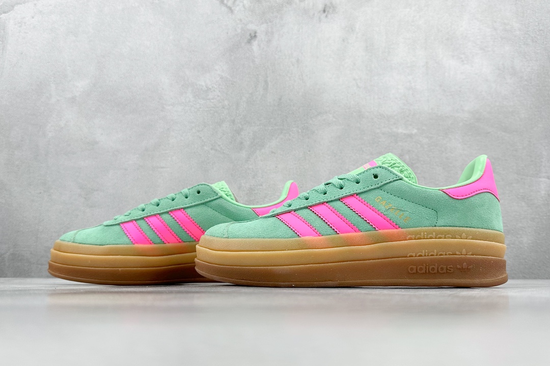 150 Adidas   Gazelle Bold W 阿迪达斯板鞋三层底的独特设计尽享个性 H06125