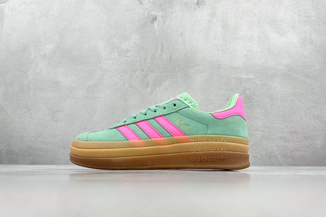 150 Adidas   Gazelle Bold W 阿迪达斯板鞋三层底的独特设计尽享个性 H06125