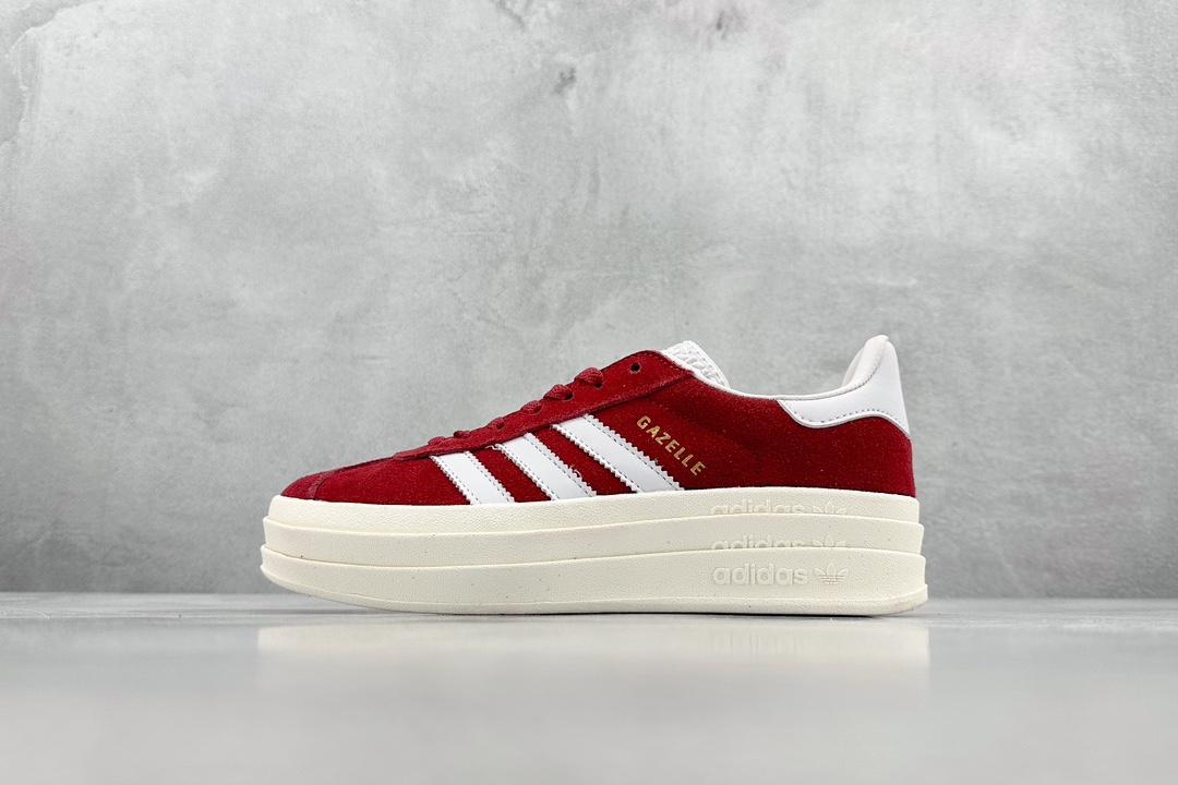 150 Adidas   Gazelle Bold W 阿迪达斯板鞋三层底的独特设计尽享个性 HQ6892