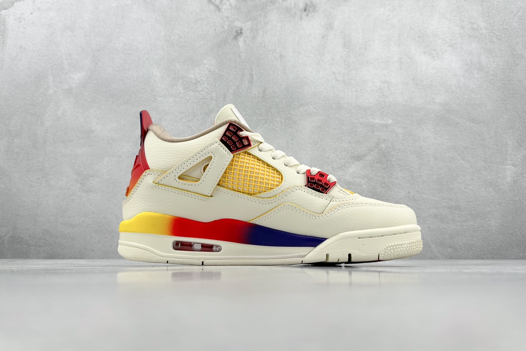 加强性价比 Air Jordan AJ4 联名白蓝红 彩虹渐变 FN0344-901