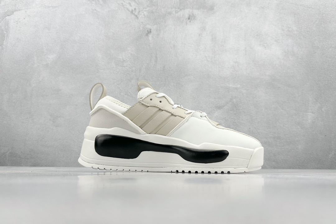 Y-3 Rivalry leather low-top fashion thick-soled height-enhancing sneakers IG5300