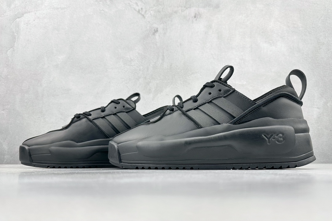 Y-3 Rivalry leather low-top fashion thick-soled height-enhancing sneakers FZ6397