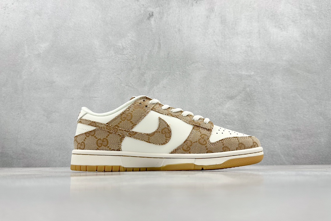 260 Nike  SB Dunk Low 古驰联名-经典印花 周年高端定制 低帮休闲板鞋 XH0923-150