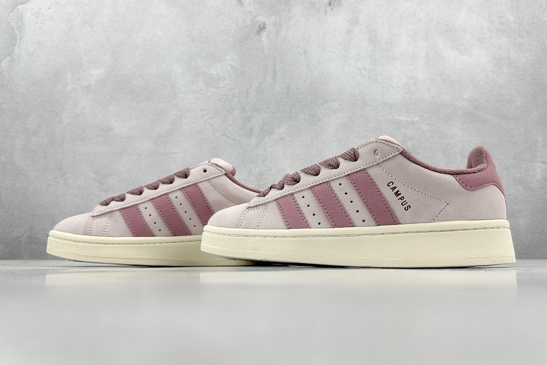 RS Adidas Originals Campus 00s College Series Bread Style Classic Sneakers ”Foil Light Pink Purple” ID6139