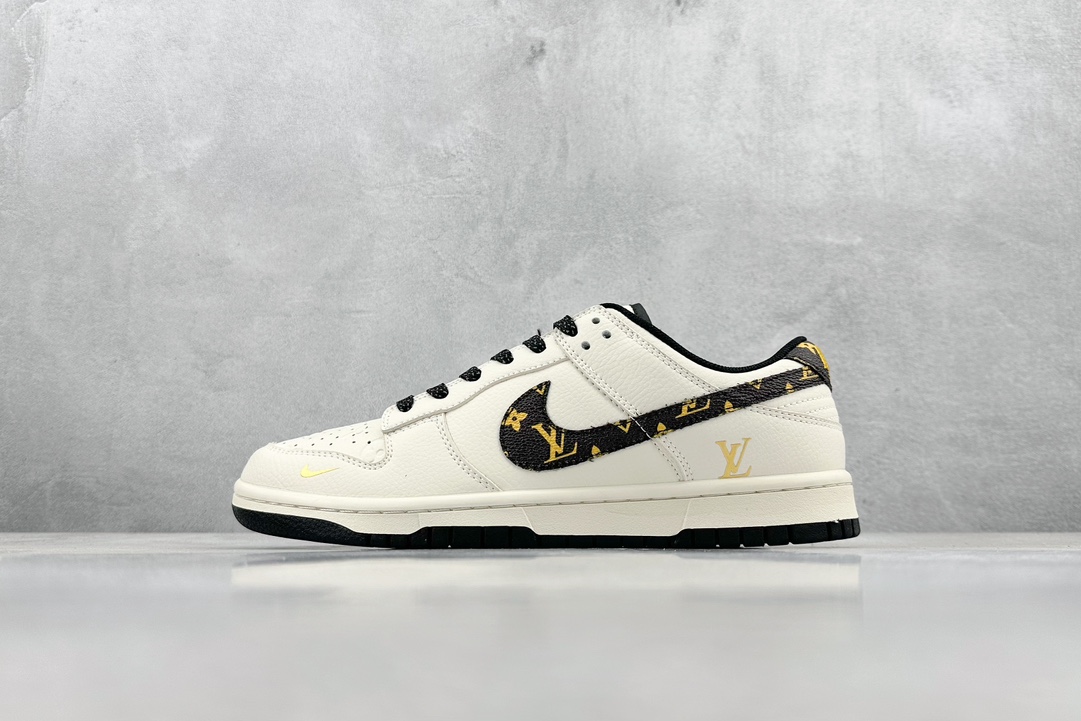 Nike SB Dunk Low x Louis Vuitton LV米白棕印花勾 XD6188-023