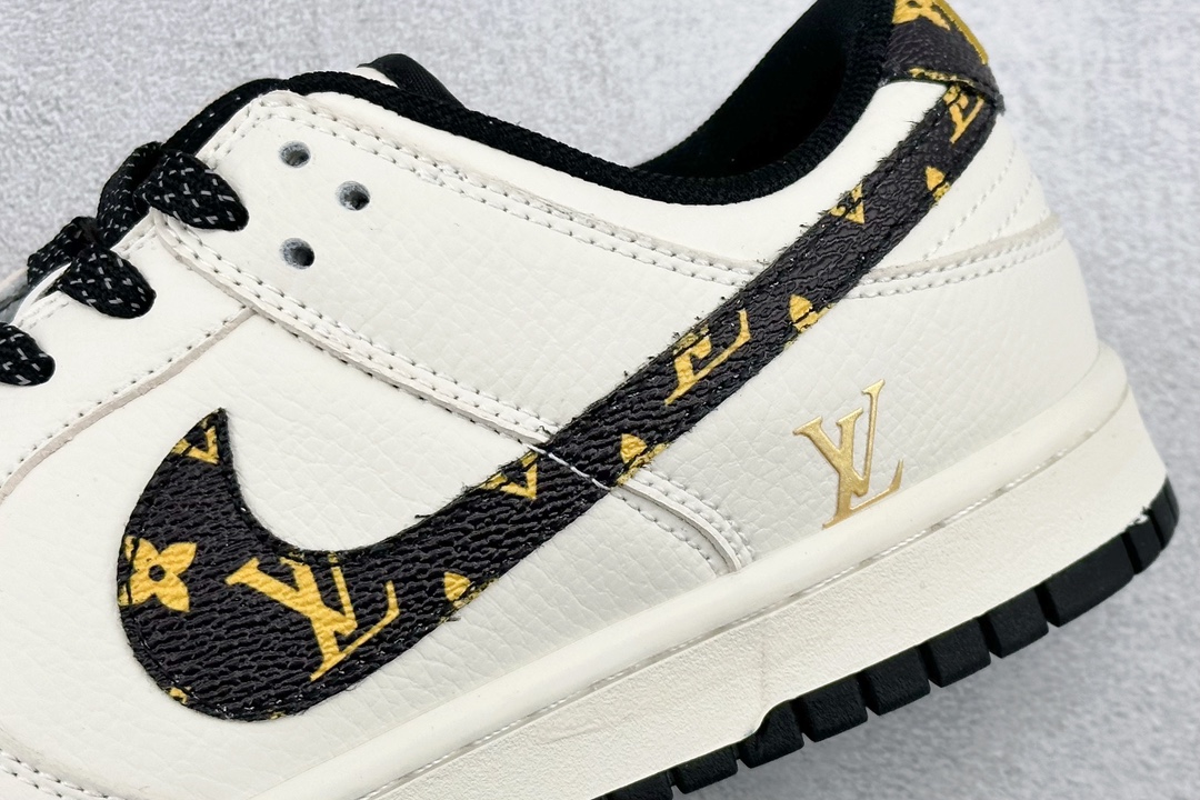 Nike SB Dunk Low x Louis Vuitton LV米白棕印花勾 XD6188-023