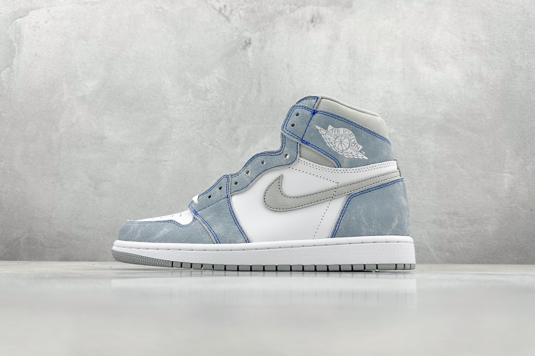 JordanAJ1RetroHighOG水洗蓝#原鞋原楦头纸板开发确保原汁原味完美呈现一代版型1:1鞋头