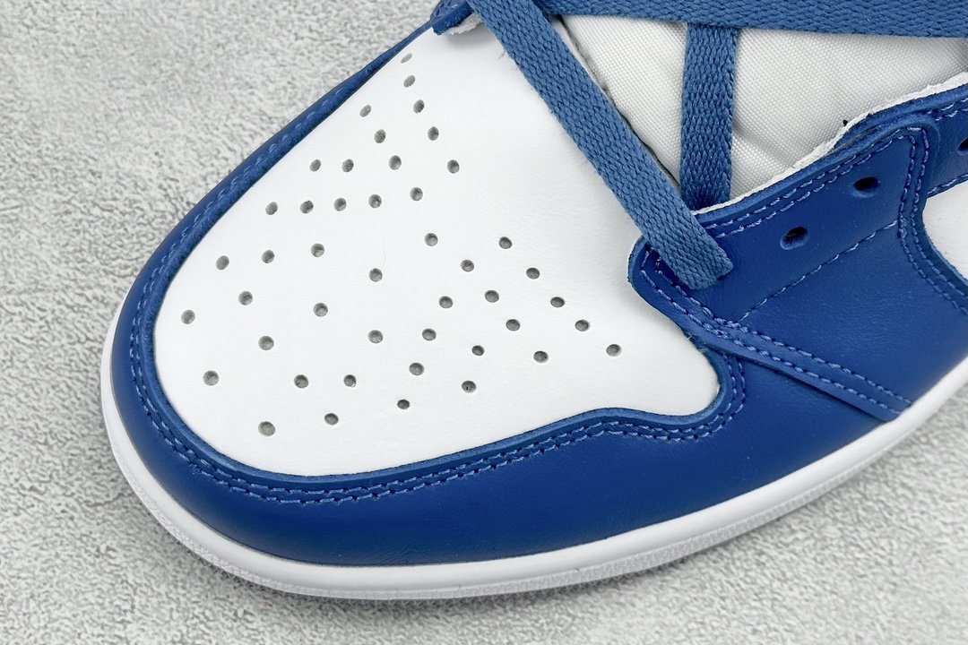 JordanAJ1RetroHighOG灰蓝白#原鞋原楦头纸板开发确保原汁原味完美呈现一代版型1:1鞋头