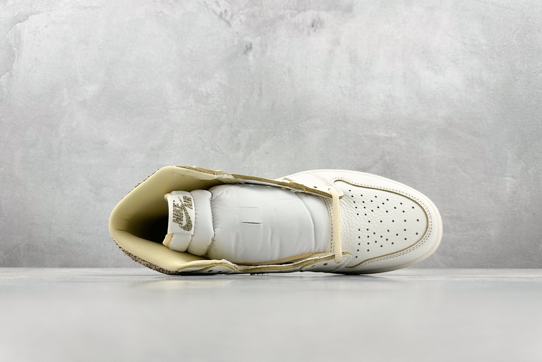 JordanAJ1RetroHighOG香草米白色#原鞋原楦头纸板开发确保原汁原味完美呈现一代版型1:1