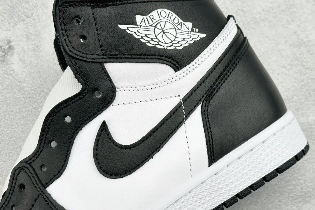 JordanAJ1RetroHighOG黑白#原鞋原楦头纸板开发确保原汁原味完美呈现一代版型1:1鞋头弧