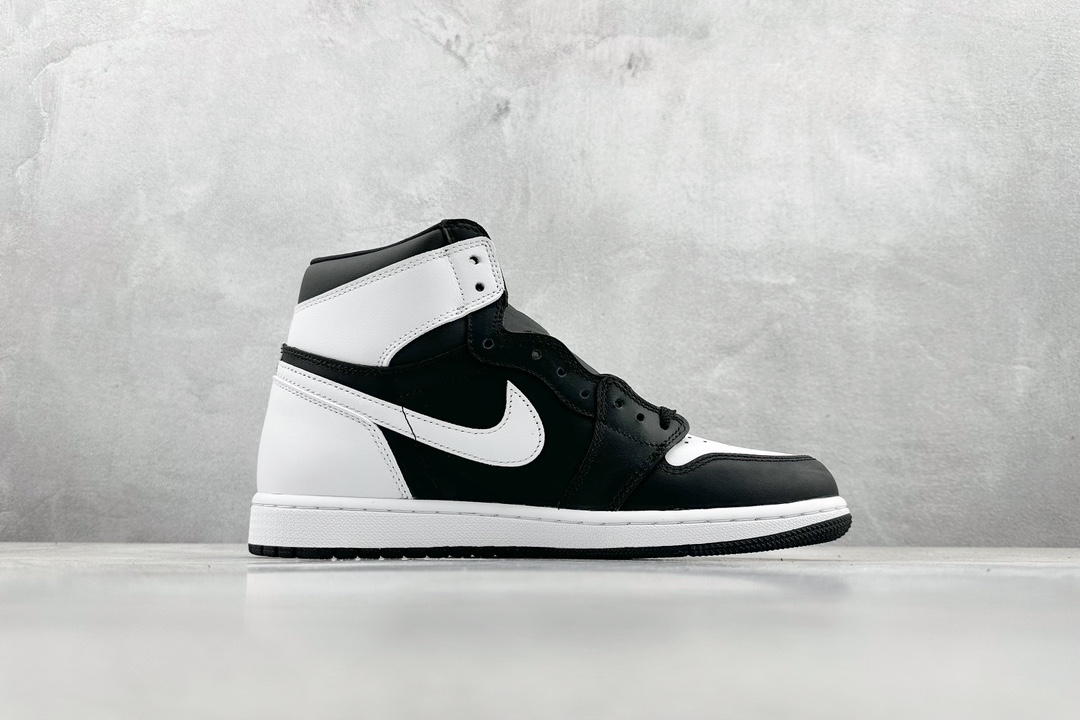 JordanAJ1RetroHighOG反转白黑#原鞋原楦头纸板开发确保原汁原味完美呈现一代版型1:1鞋