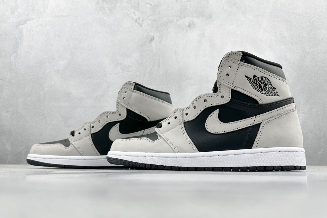 JordanAJ1RetroHighOG影子灰#原鞋原楦头纸板开发确保原汁原味完美呈现一代版型1:1鞋头