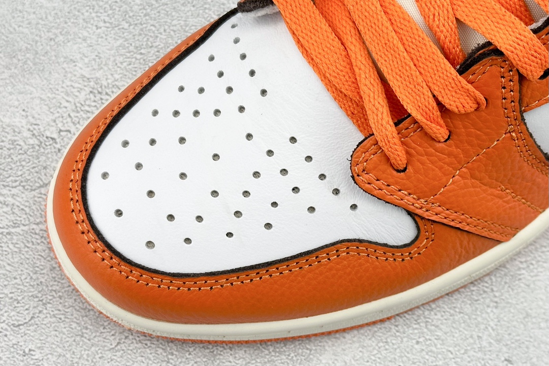 JordanAJ1RetroHighOG白橙小扣碎#原鞋原楦头纸板开发确保原汁原味完美呈现一代版型1:1