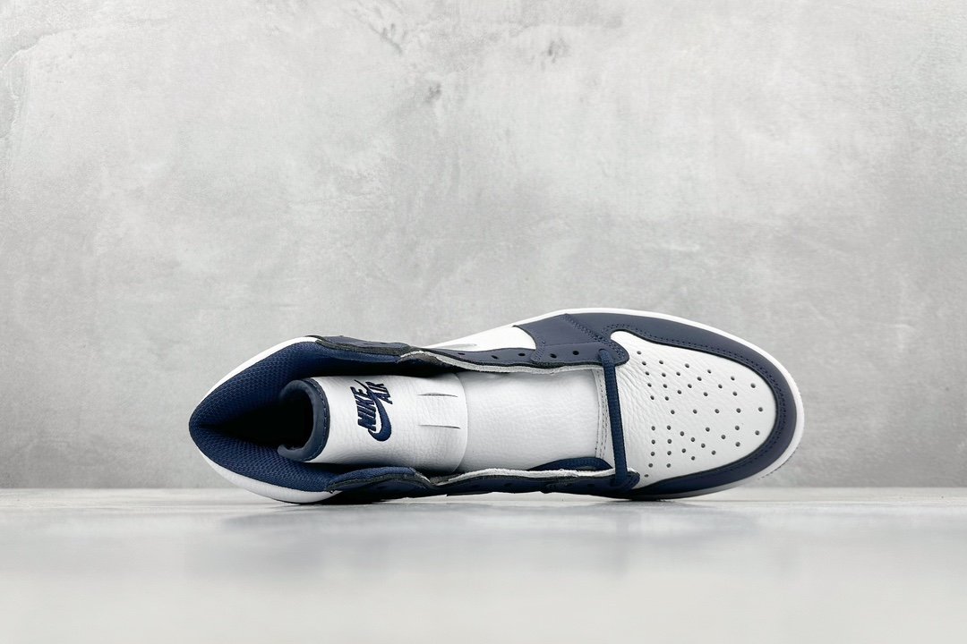 JordanAJ1RetroHighOG海军蓝#原鞋原楦头纸板开发确保原汁原味完美呈现一代版型1:1鞋头