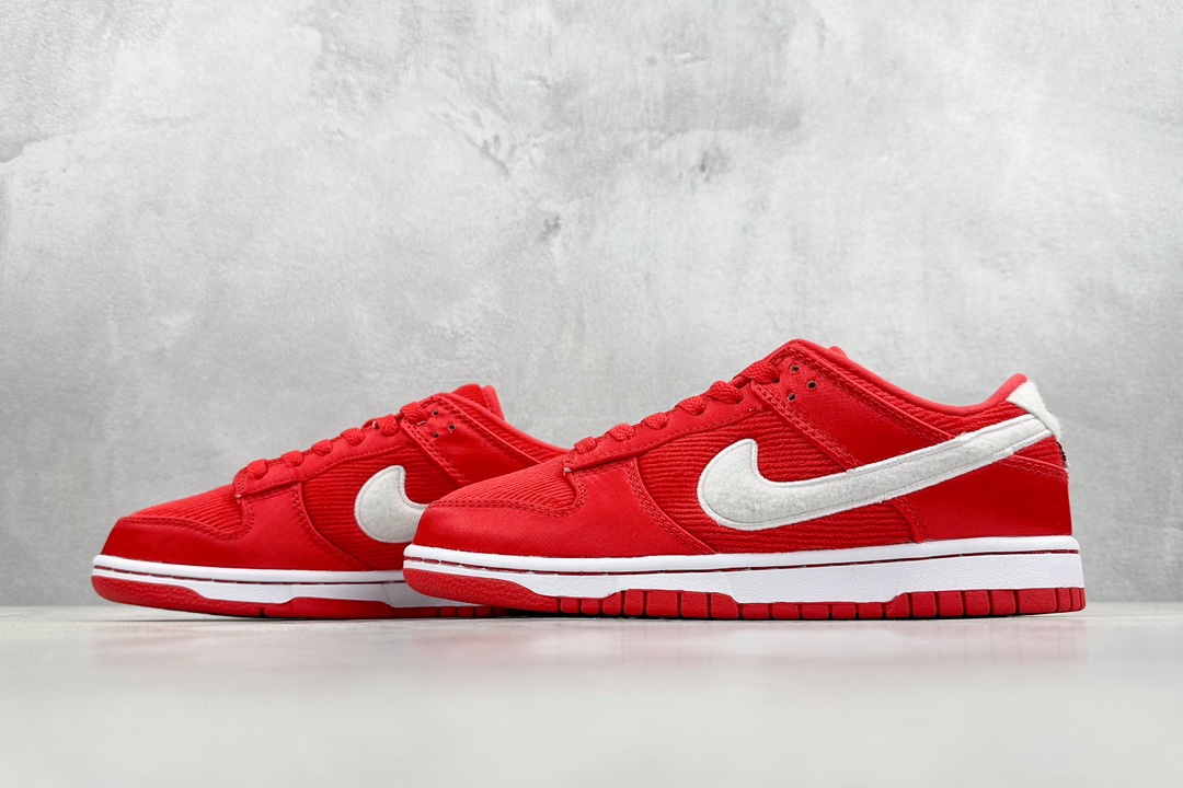 260 S2 NIKE SB Dunk Low GS Valentine’s Day 灯芯绒红色情人节 FZ3548-612