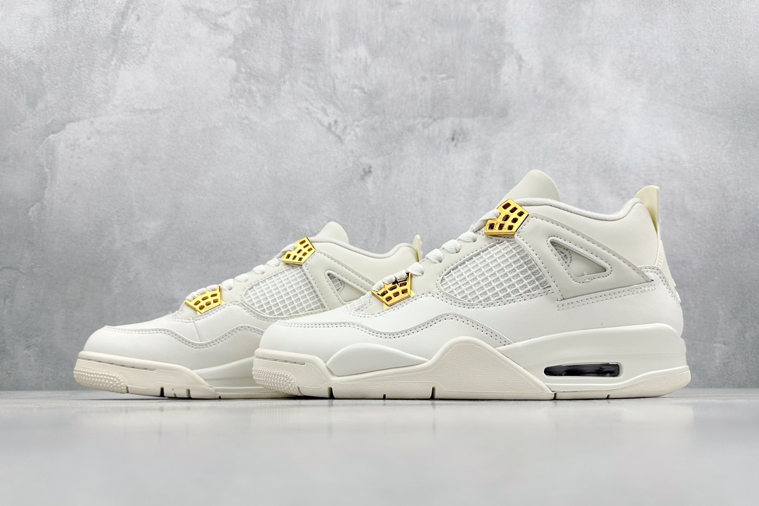 280 PB Air Jordan AJ4 Retro 盐白金属扣