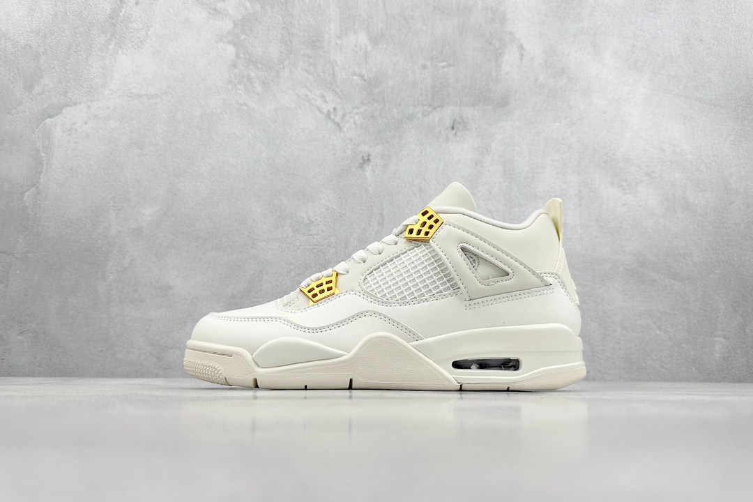 280 PB Air Jordan AJ4 Retro 盐白金属扣