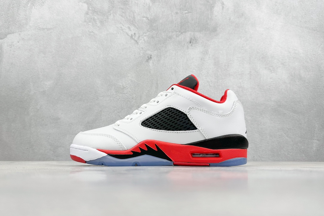 200 Air Jordan 5 Low “Fire Red” AJ5 乔5流川枫白红 低帮篮球鞋 819171-101