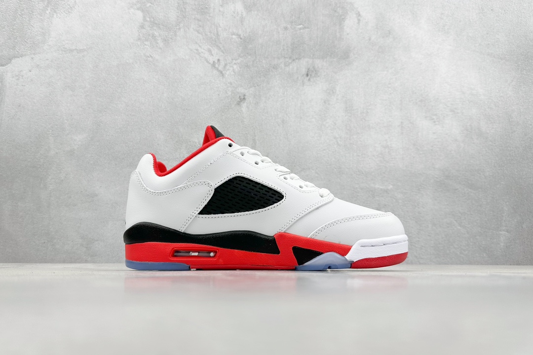 200 Air Jordan 5 Low "Fire Red" AJ5 乔5流川枫白红 低帮篮球鞋 819171-101