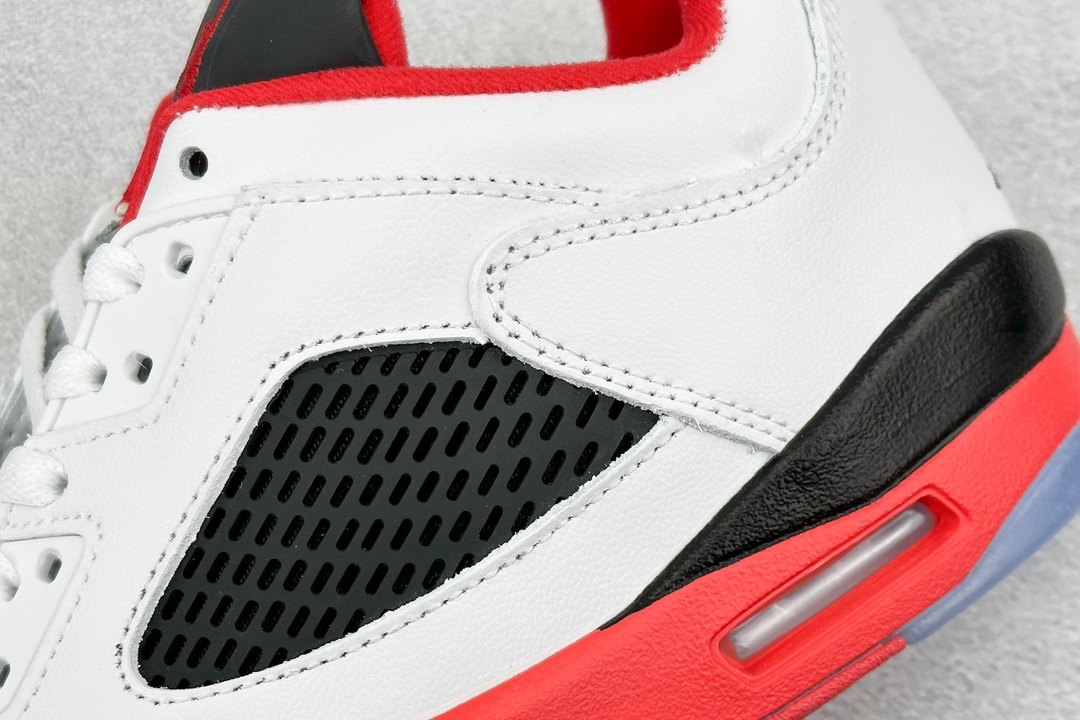 200 Air Jordan 5 Low "Fire Red" AJ5 乔5流川枫白红 低帮篮球鞋 819171-101