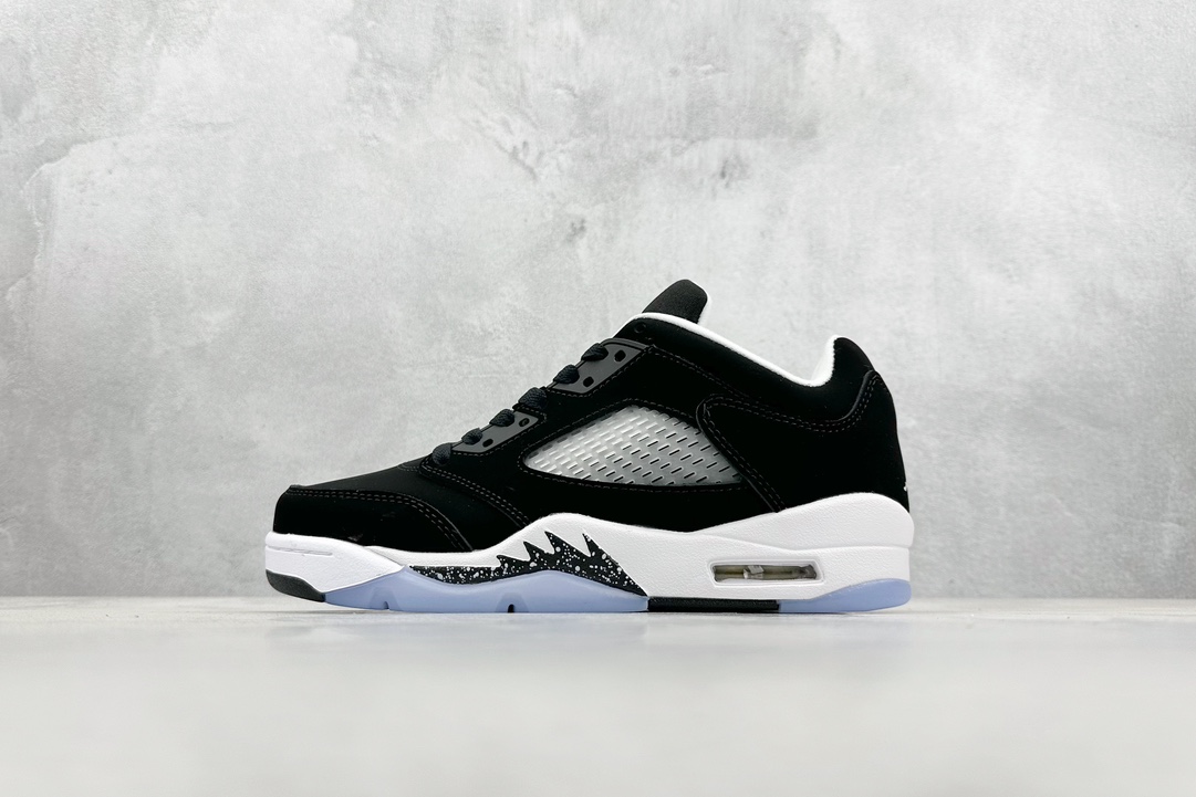 200 Air Jordan 5 Low AJ5 乔5黑白奥利奥 低帮篮球鞋 440890-035