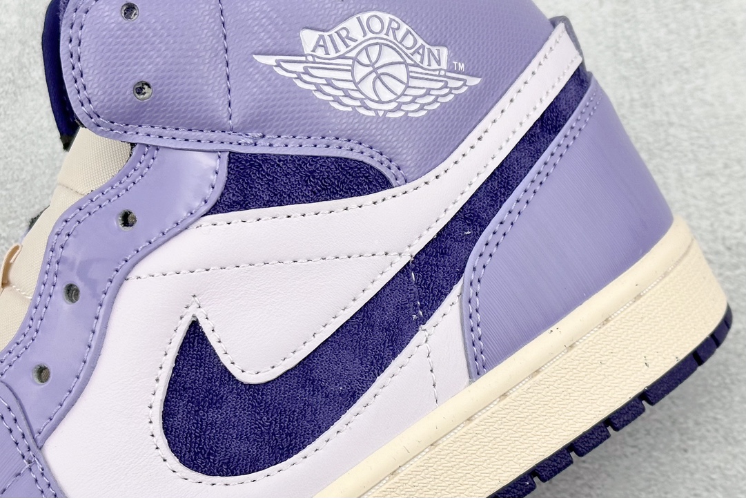 260 DT Air Jordan 1 Mid ”Sky Purple” AJ1 乔1葡萄紫 中邦文化休闲板鞋 DZ3745-500