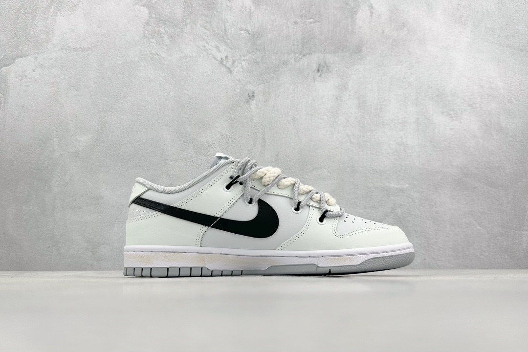 260 NIKE SB Dunk Low 银饰羽毛 高街情侣 达芬奇 DJ6188-001