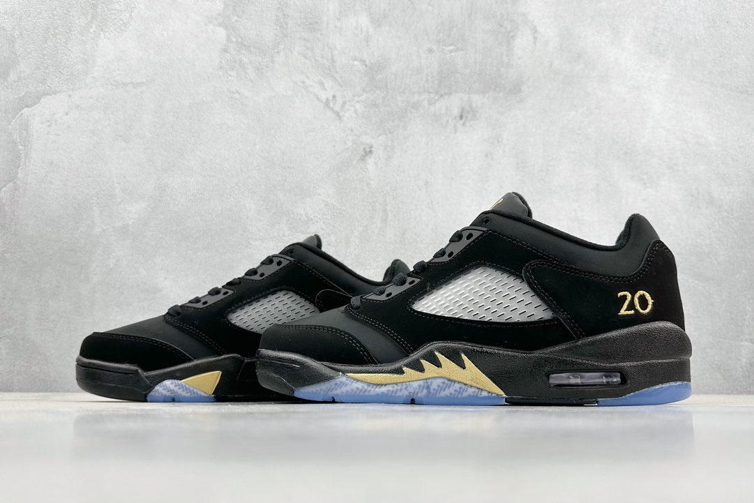 200 Air Jordan AJ5 Low 黑金 819171-001