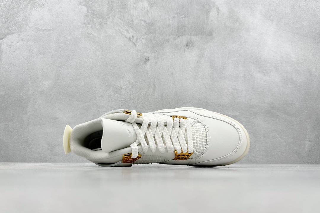 300 Kw神版 Air Jordan AJ4 Retro 盐白金属扣 AQ9129-170