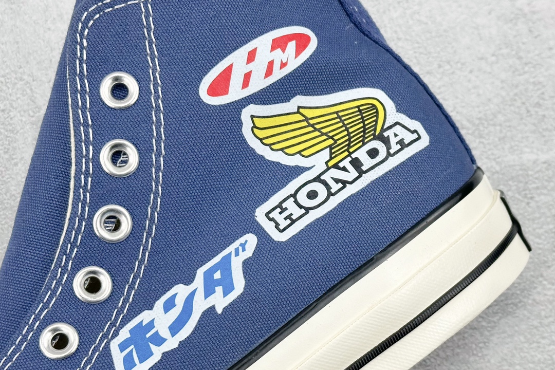 140  匡威限定本田首次联名  CONVERSE＆HONDA  运动休闲高帮帆布鞋男女定制限定