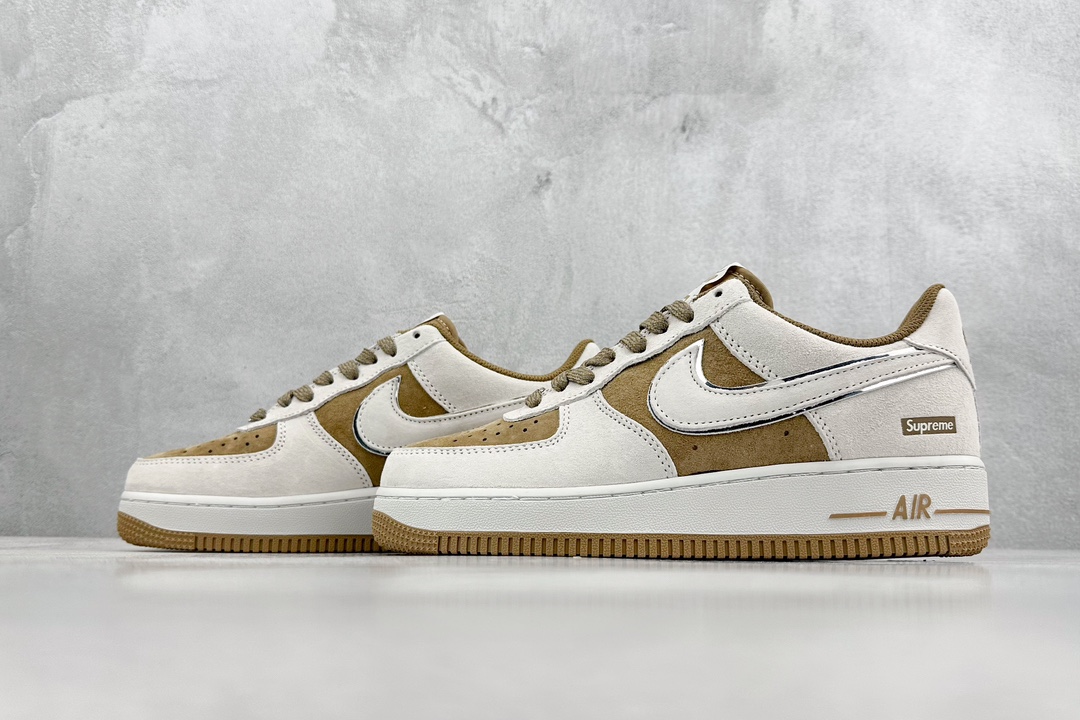 260 Nike Air Force 1 Low 07 x Supreme 白棕 ME2392-101