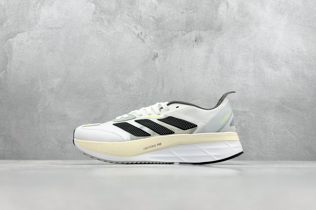 200  Adidas Adizero Boston 11 夏季透气网眼竞速跑鞋Boost 缓震底 GY8407