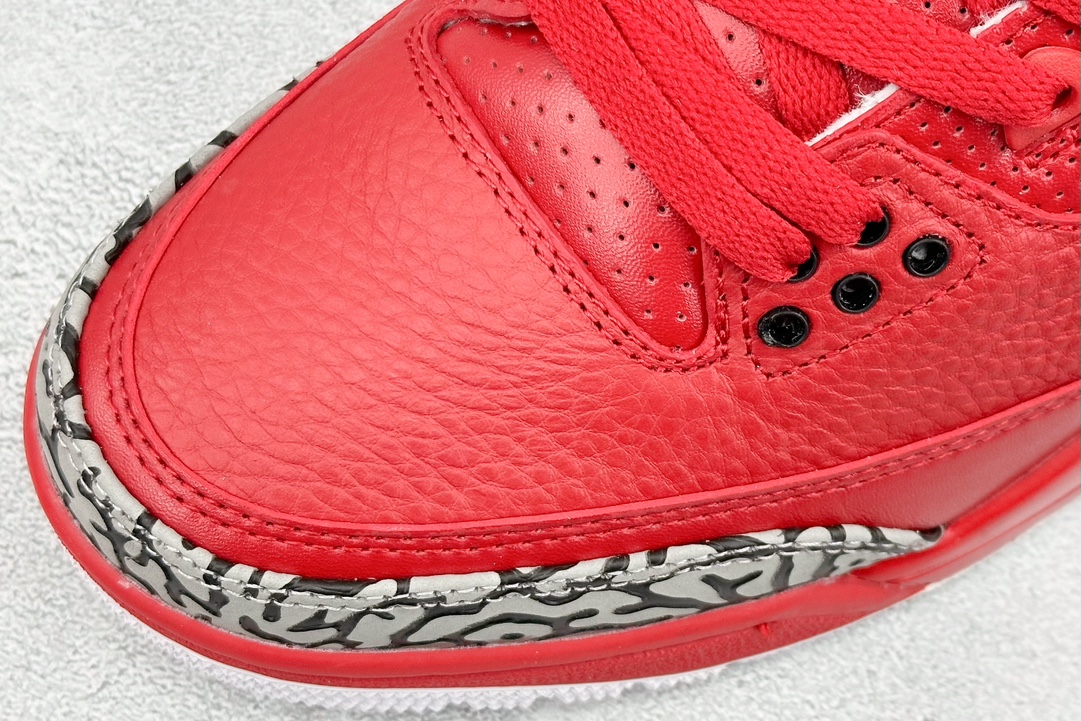 Airjordan3XDJKhaled“Grateful”公牛红纯原大厂出品莞产纯原出品原装进口皮料正确