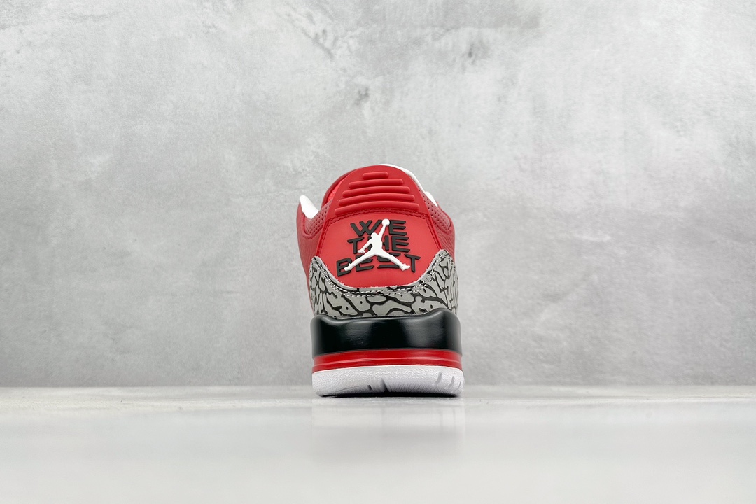 Airjordan3XDJKhaled“Grateful”公牛红纯原大厂出品莞产纯原出品原装进口皮料正确